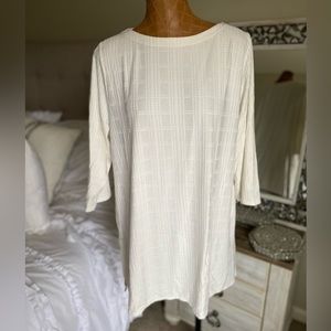 J. Jill Wearever Collection off white everyday tunic size XL